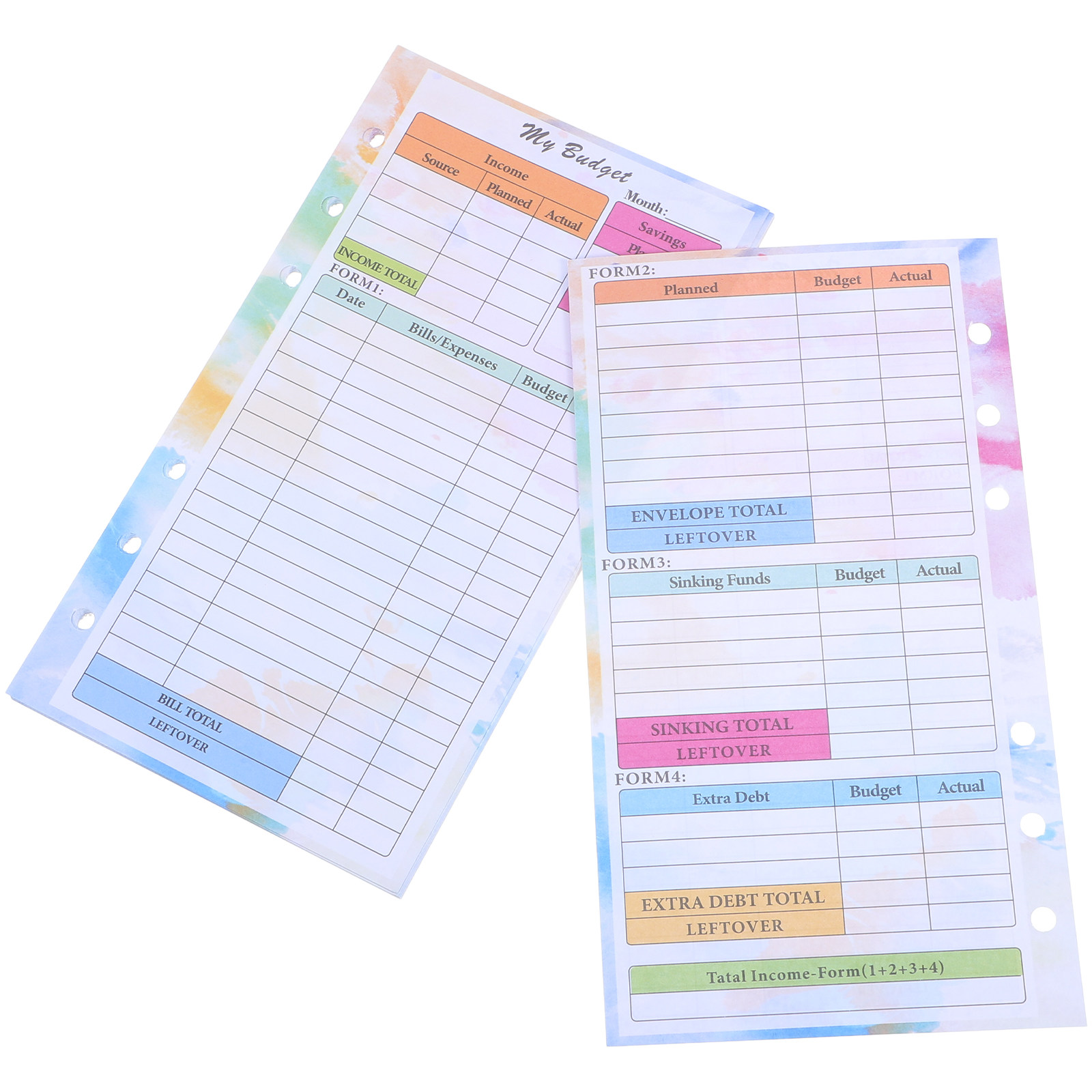 Planner Weekly Budget - 14 Sheets A6 Budget Planner Insert
