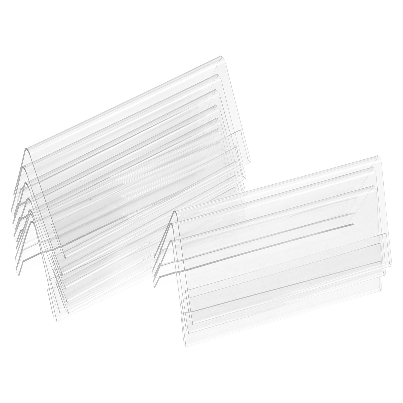 Desk Name Plate - 10Pcs Clear Transparent Table Name Tents