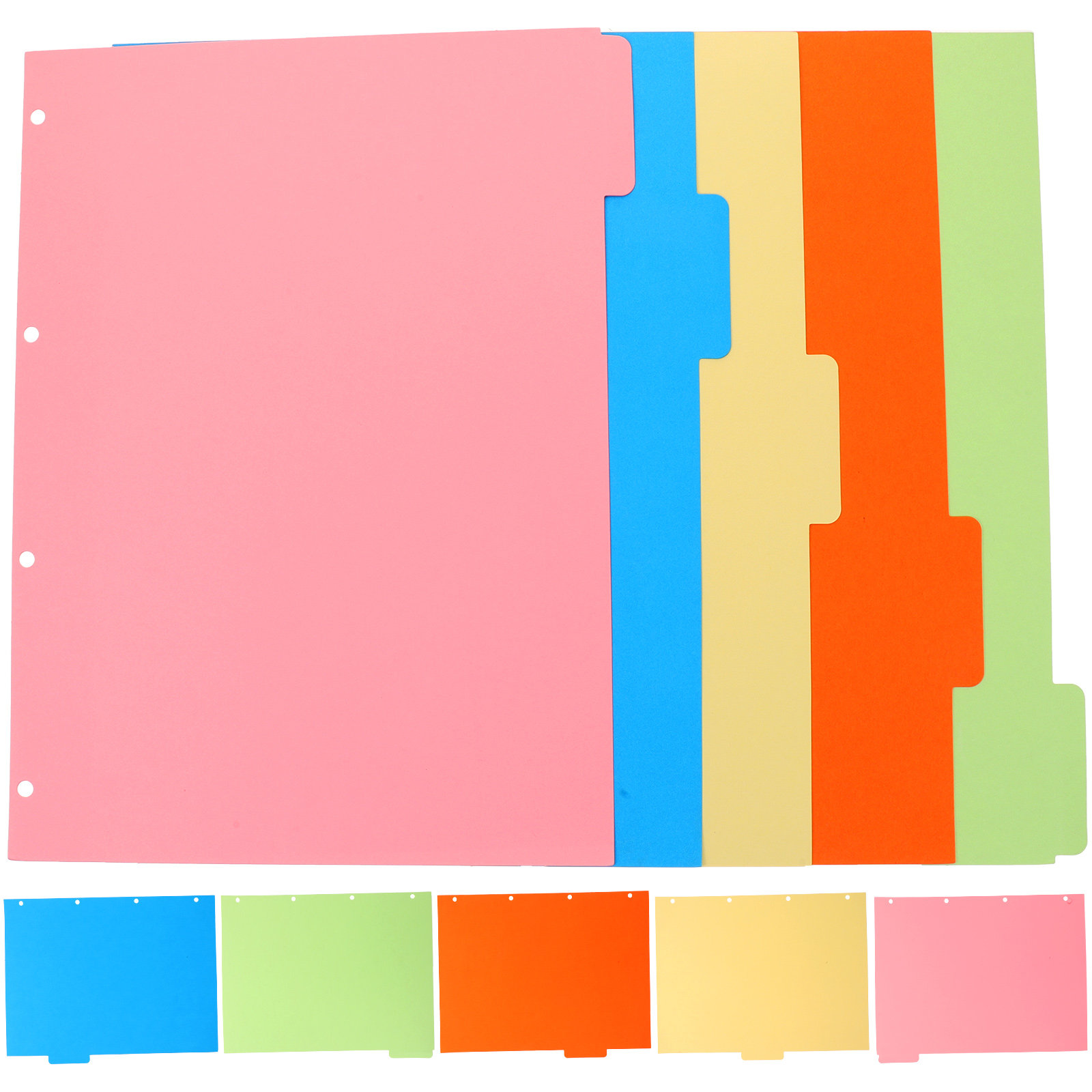 Index Tab Divider - 2Sets Binder Dividers Colored Loose Leaf