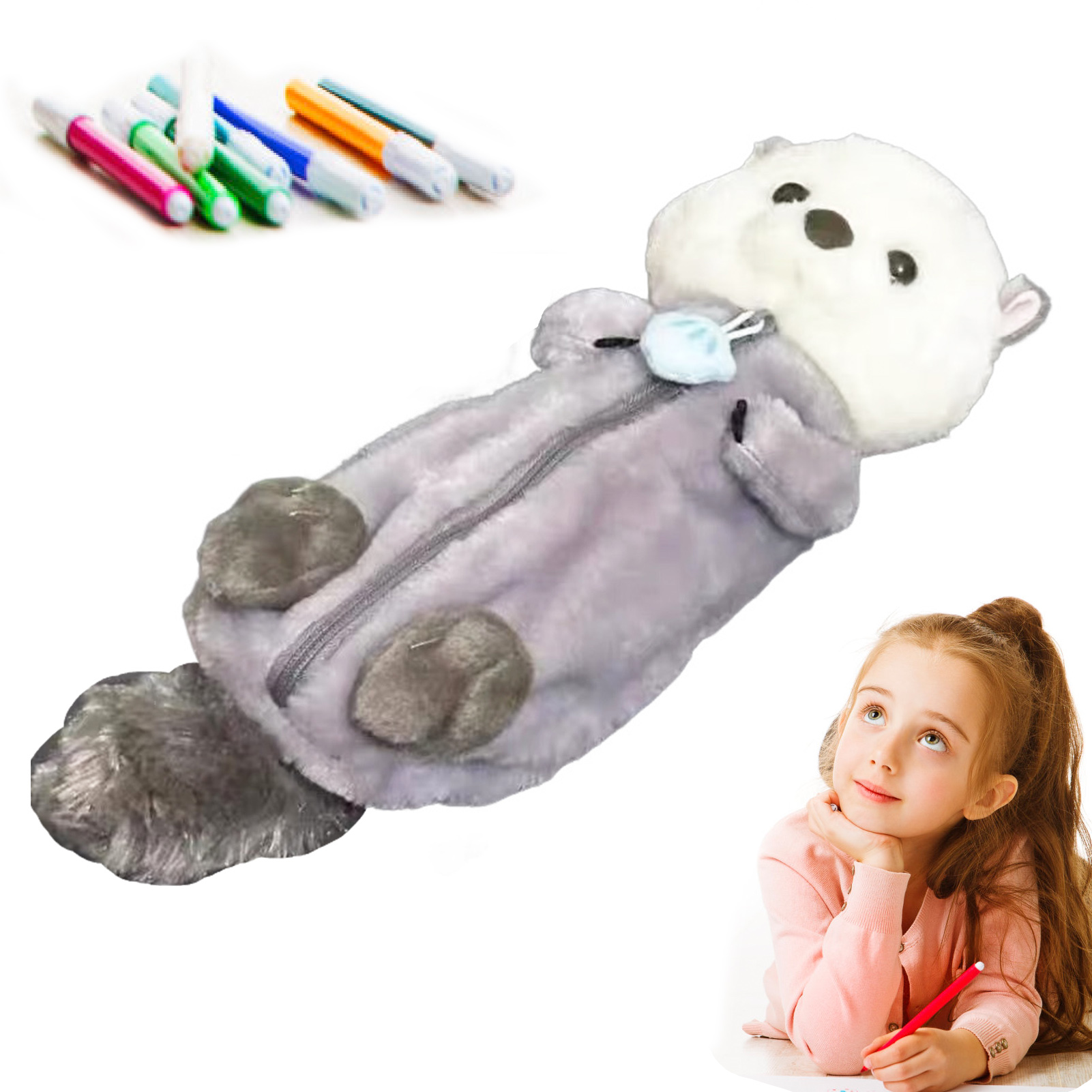 Stationery Office - Creative Plush Toy Pencil Case Soft