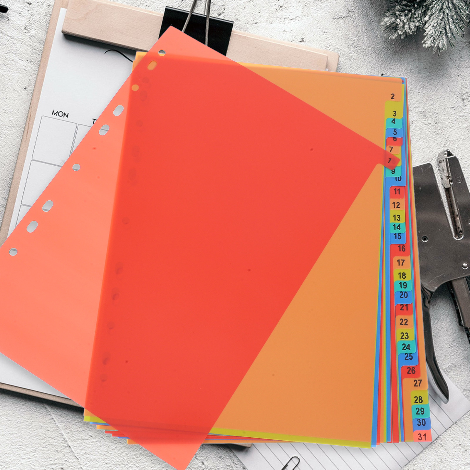 Index Tab Divider - 1Set Report Document Index Dividers Loose-Leaf