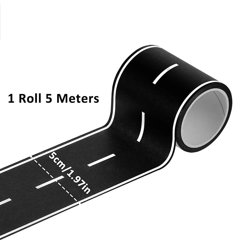 Label Printer Tape - Creative Traffic Railway Road Stickers Tape