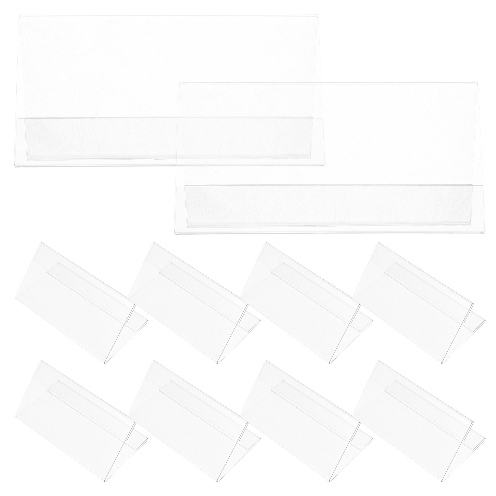 10Pcs Clear Transparent Table  - Desk Name Plate のレビューと価格