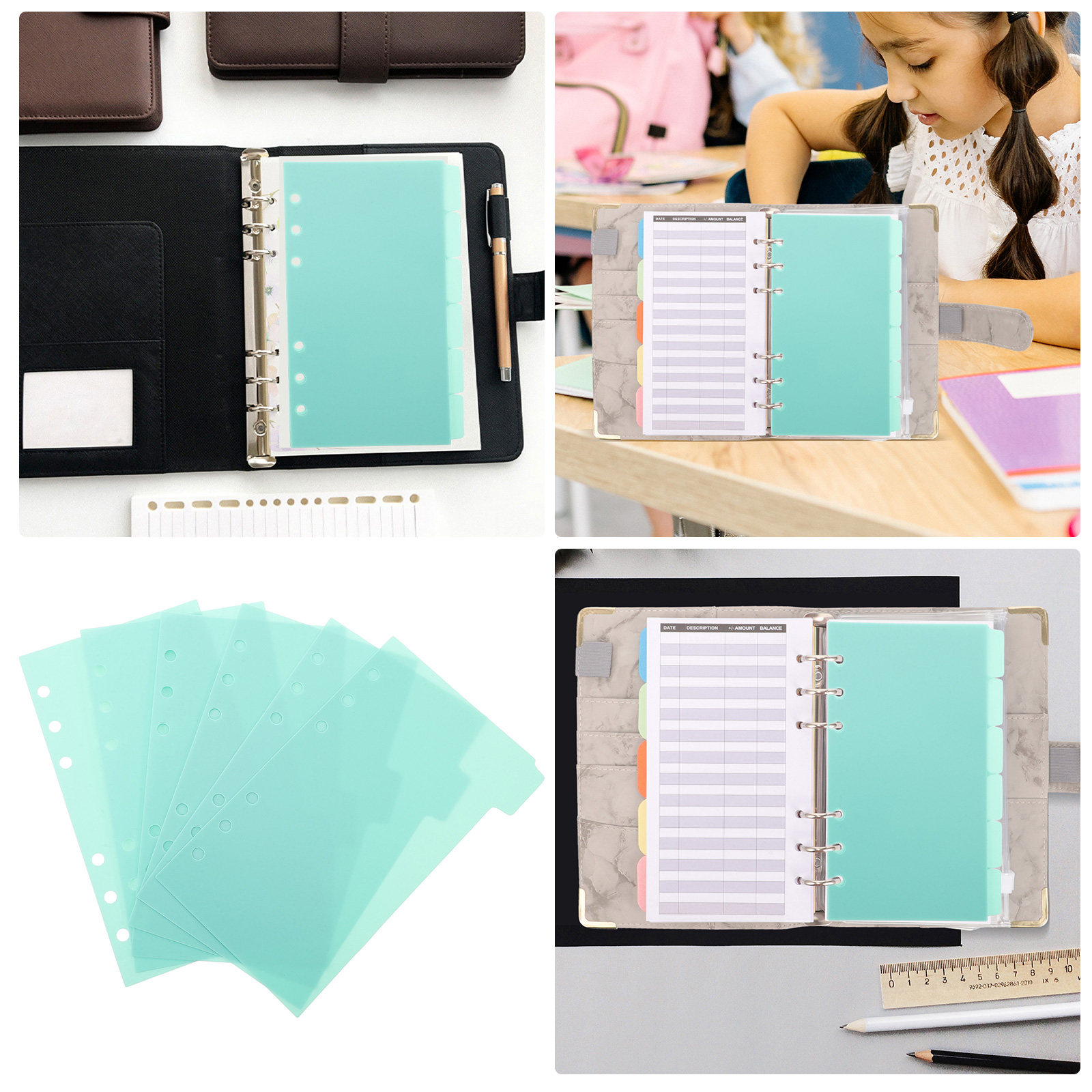 6 Sheets Binder Index Dividers - Index Tab Divider のレビューと価格