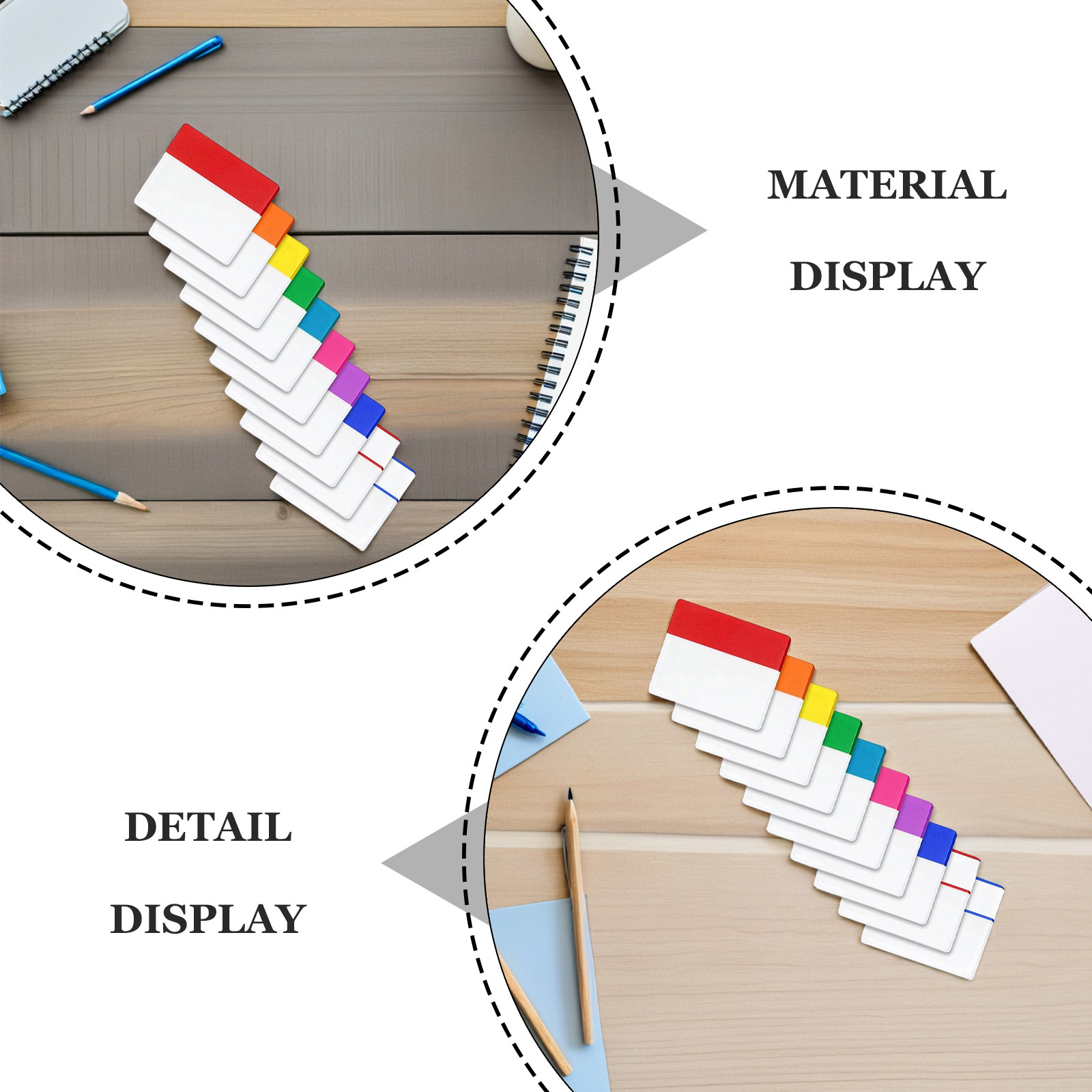 10 Semi Transparent Waterproof - Index Tab Divider のレビューと価格