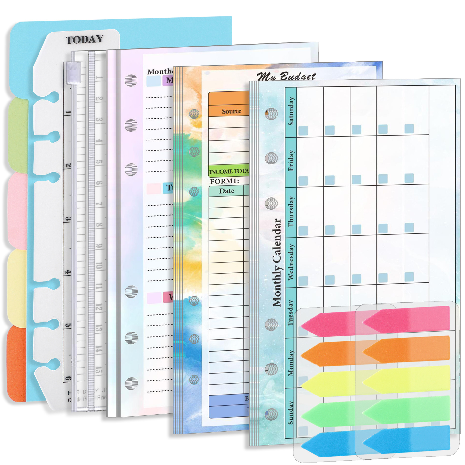 2026 NEW A6 Loose Leaf Noteboo - Planner Weekly Budget のレビューと価格