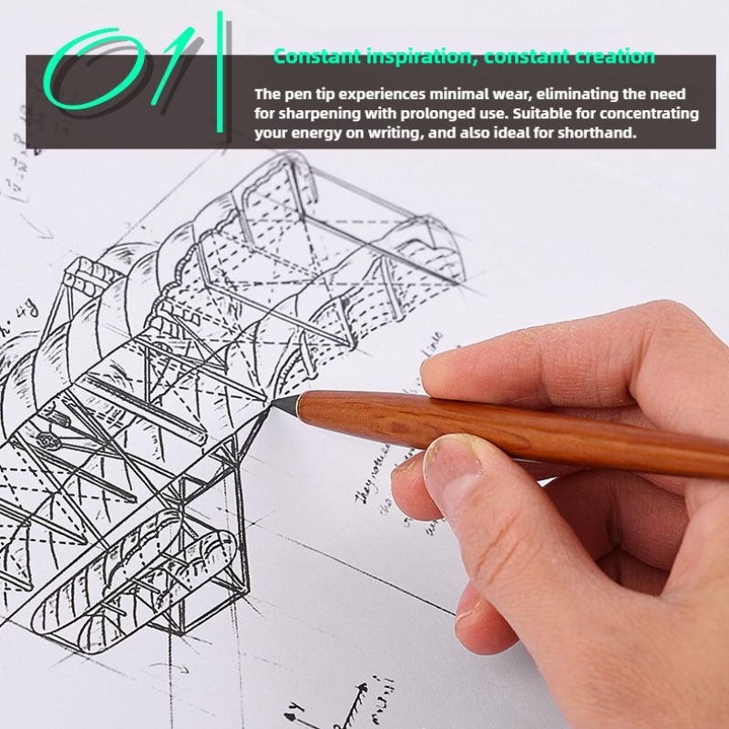 Wooden Eternal Pencil No Sharp - Stationery Office のレビューと価格