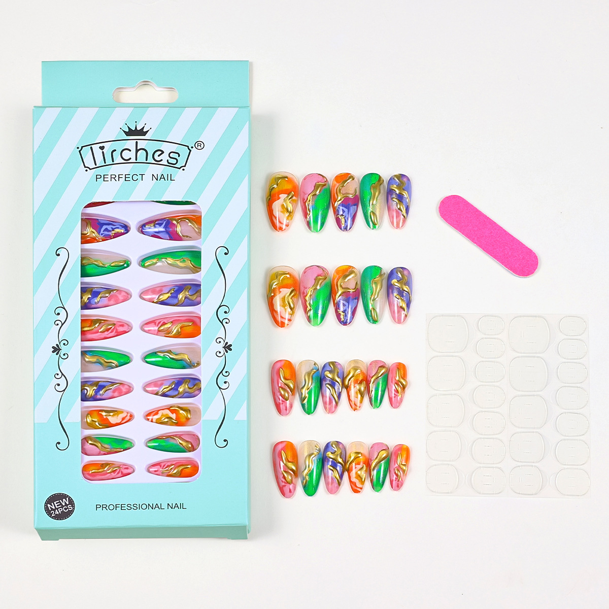 Press on Nails Almond Shaped M - Glue Stick Pack のレビューと価格