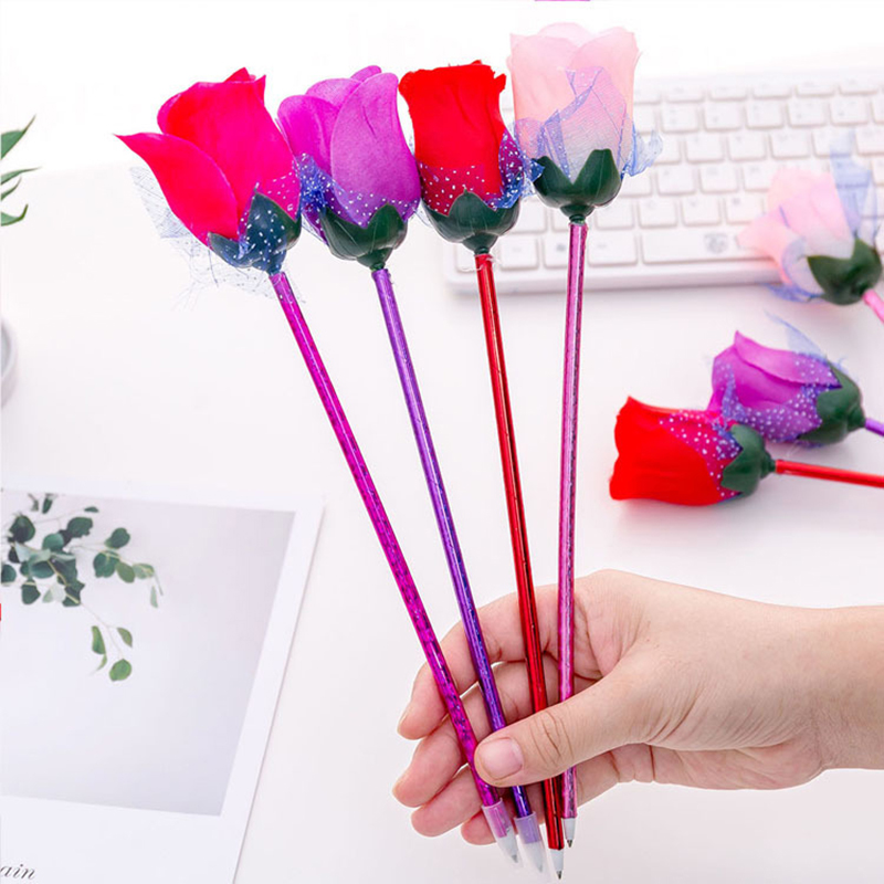 10Pcs Rose Ballpoint Pen Creat - Stationery Supplier のレビューと価格