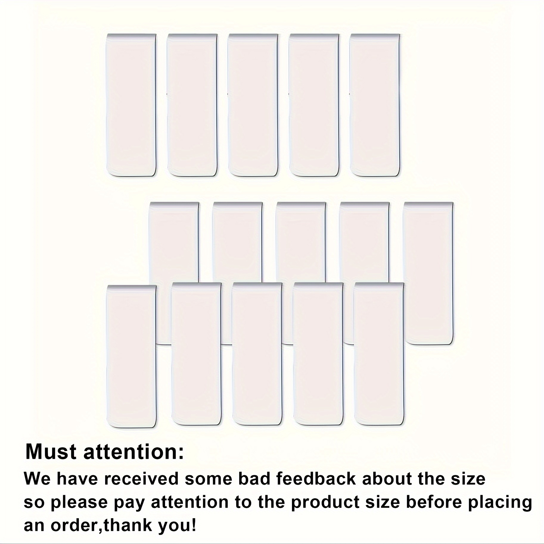 15Pcs Blank Sublimation Magnet - Bookmark Magnetic Clip のレビューと価格