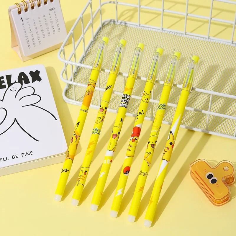 12Pcs Pokemon Pikachu Erasable - Office Supply Office Stationery Items のレビューと価格