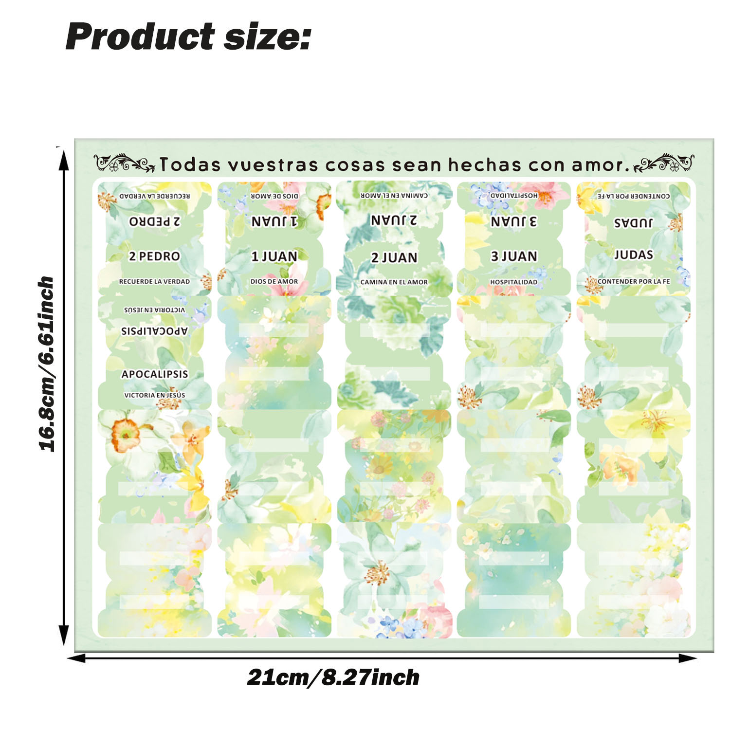 80pcs Spanish Bible Tabs-Soul  - Index Tab Divider のレビューと価格