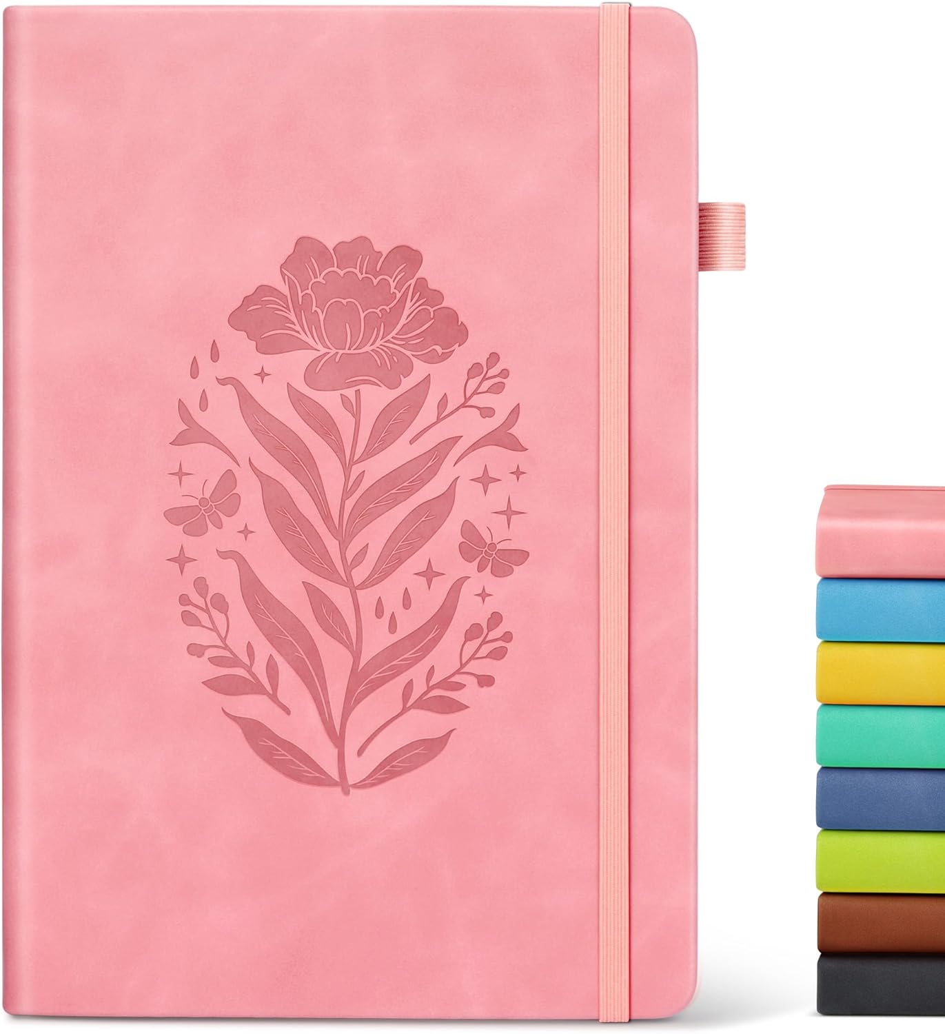 A5 Pink Hardcover Leather Jour - Journal Leather Hardcover のレビューと価格