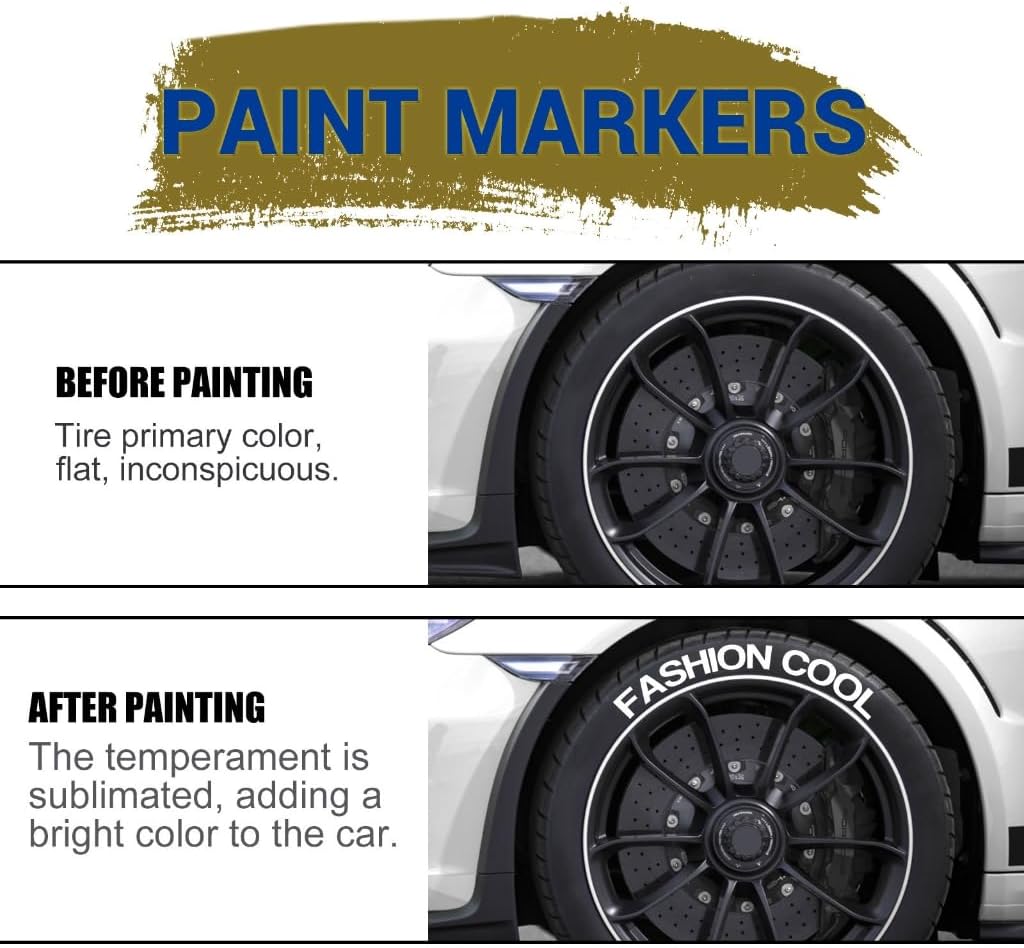 White Waterproof Cars Wheel Ti - Whiteboard Marker Set のレビューと価格