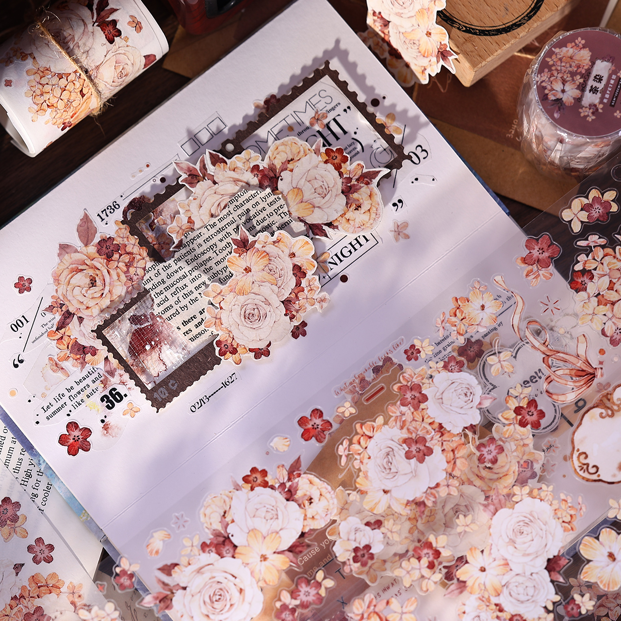 XiaoBaiJia Studio Vintage Red- - Washi Tape Set のレビューと価格