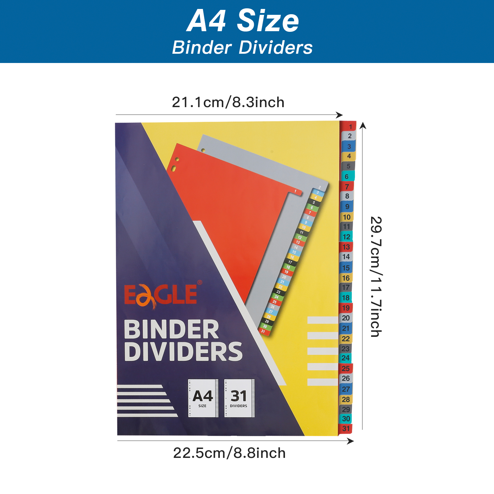 EAGLE A4 Binder Index Divider  - Index Tab Divider のレビューと価格
