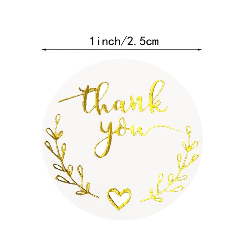 100-500pcs Gold Thank You Stic - Stationery Supply Business のレビューと価格