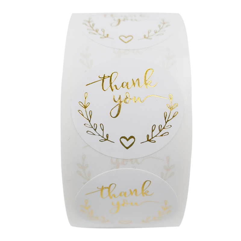 100-500pcs Gold Thank You Stic - Stationery Supply Business のレビューと価格