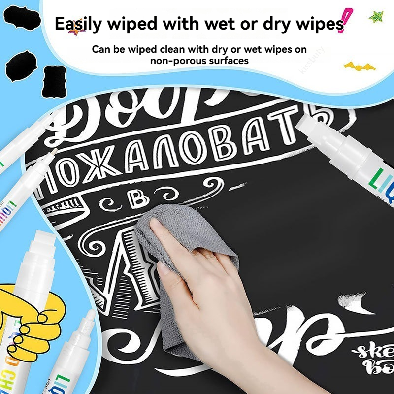 5pcs/set White Chalk Markers L - Whiteboard Marker Set のレビューと価格