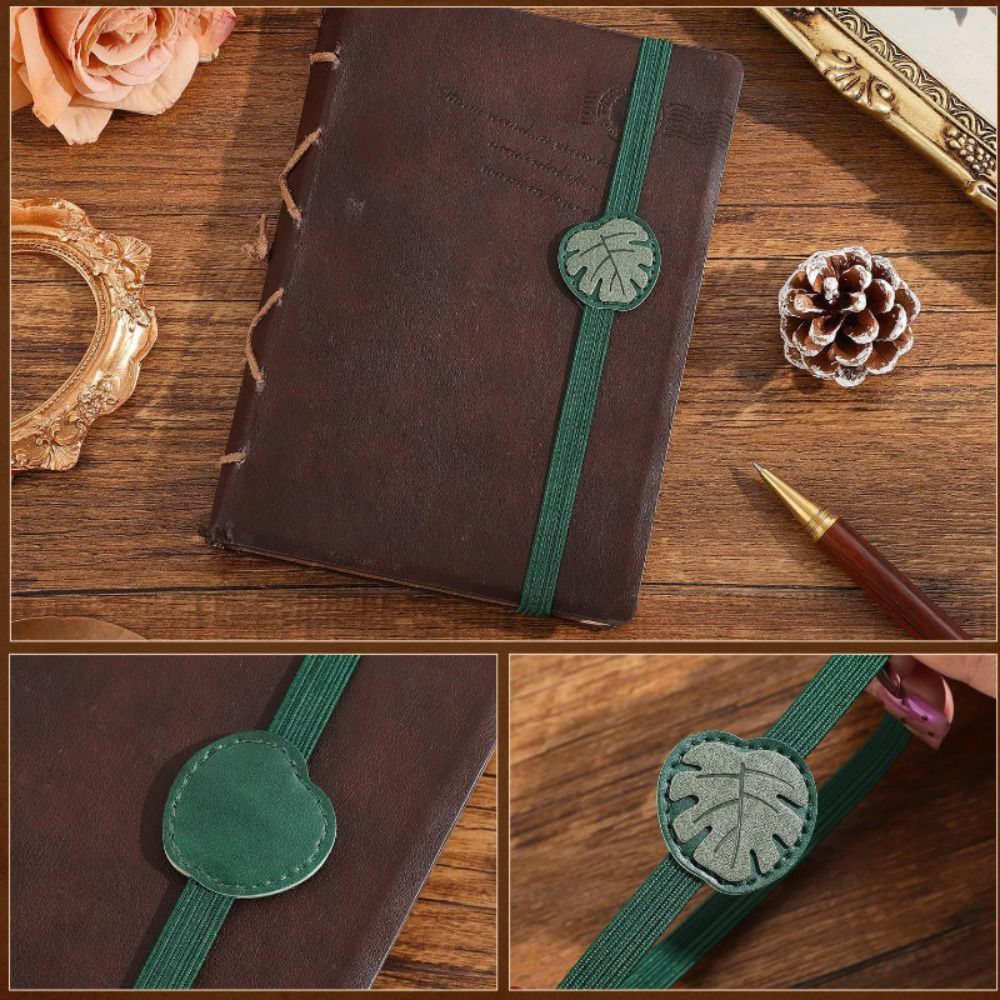Vintage Elastic Bands Leather  - Journal Leather Hardcover のレビューと価格