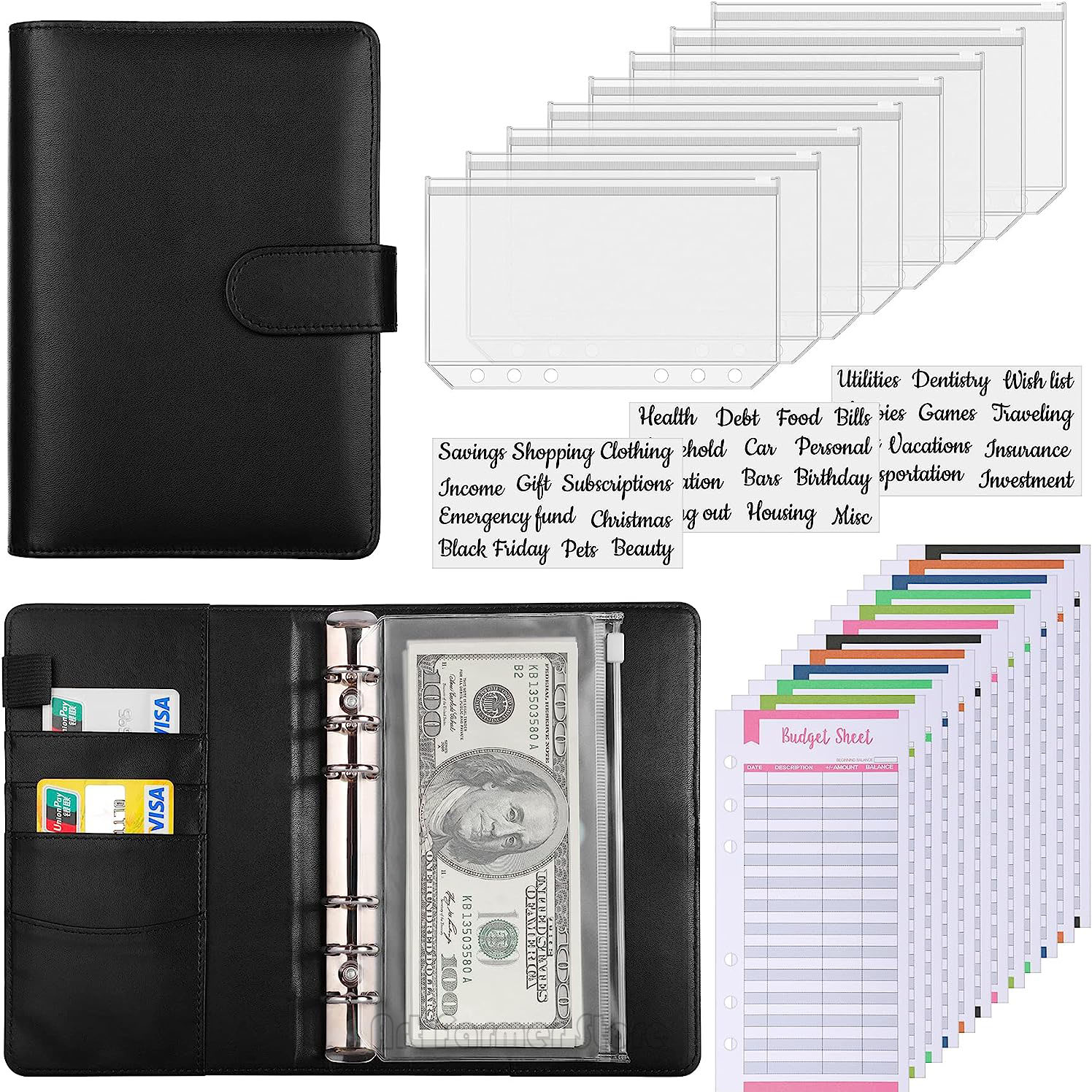 A6 Budget Binder with Cash Env - Planner Weekly Budget のレビューと価格