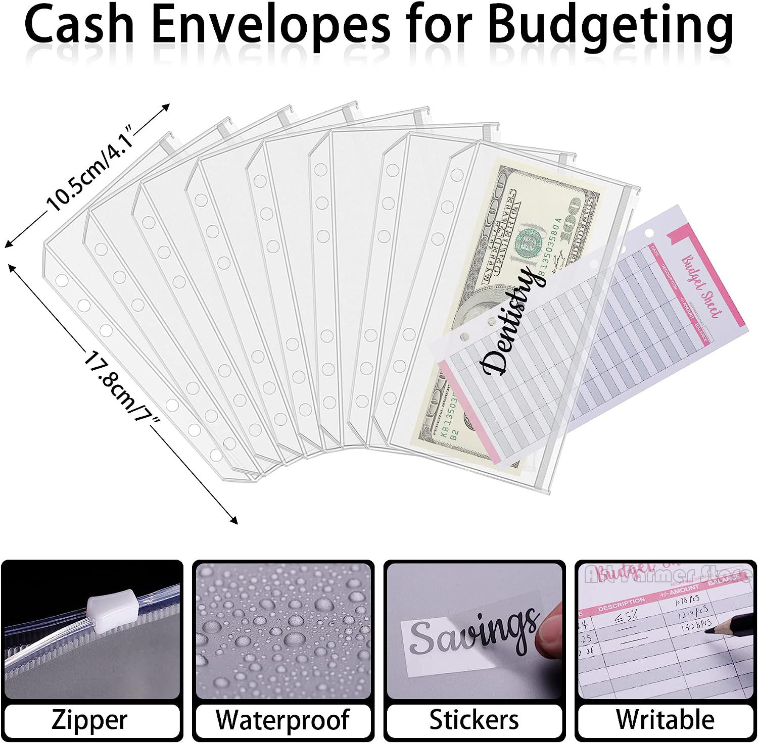 A6 Budget Binder with Cash Env - Planner Weekly Budget のレビューと価格