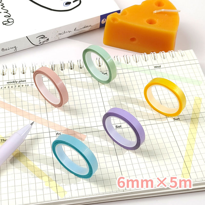 5Rolls Transparent Fluorescent - Index Tab Divider のレビューと価格