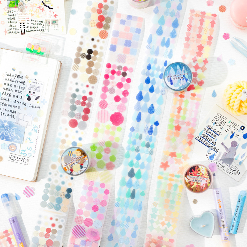 1 Roll Minimalist Basic Dot Wa - Washi Tape Set のレビューと価格