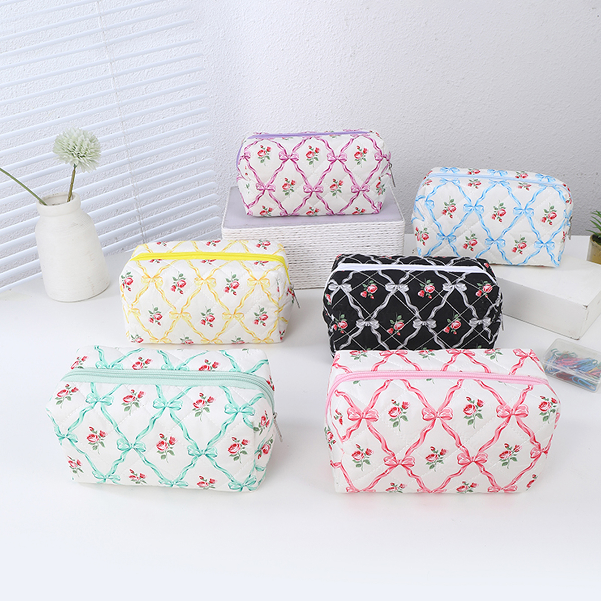 Cartoon print rose pencil case - Office Supply Office Stationery Items のレビューと価格