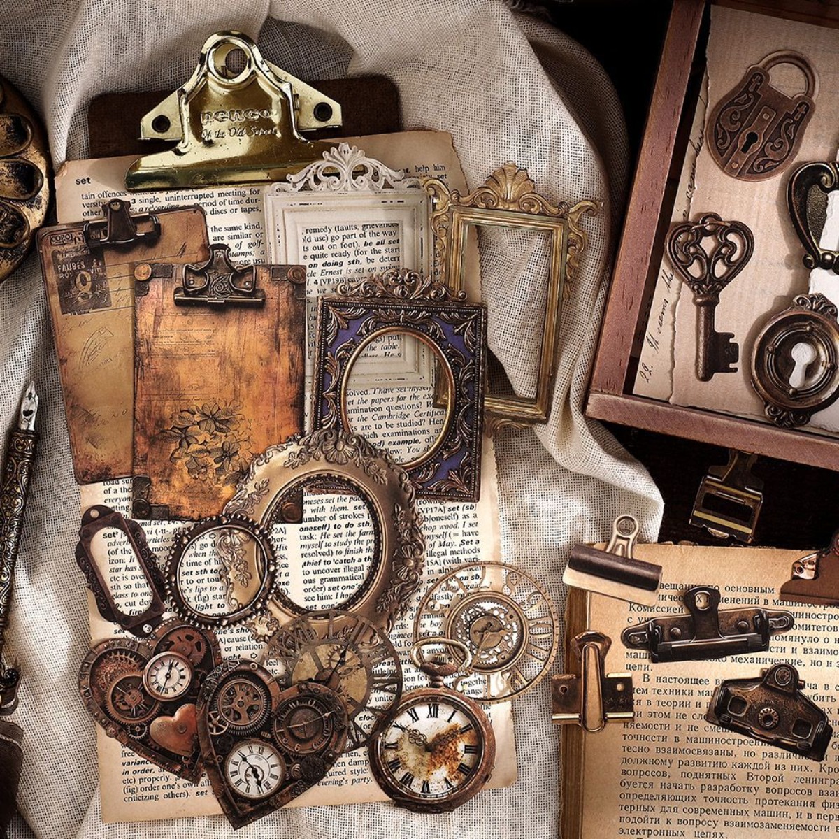 Vintage Nostalgic Gear Frame D - Stationery Supply Business のレビューと価格