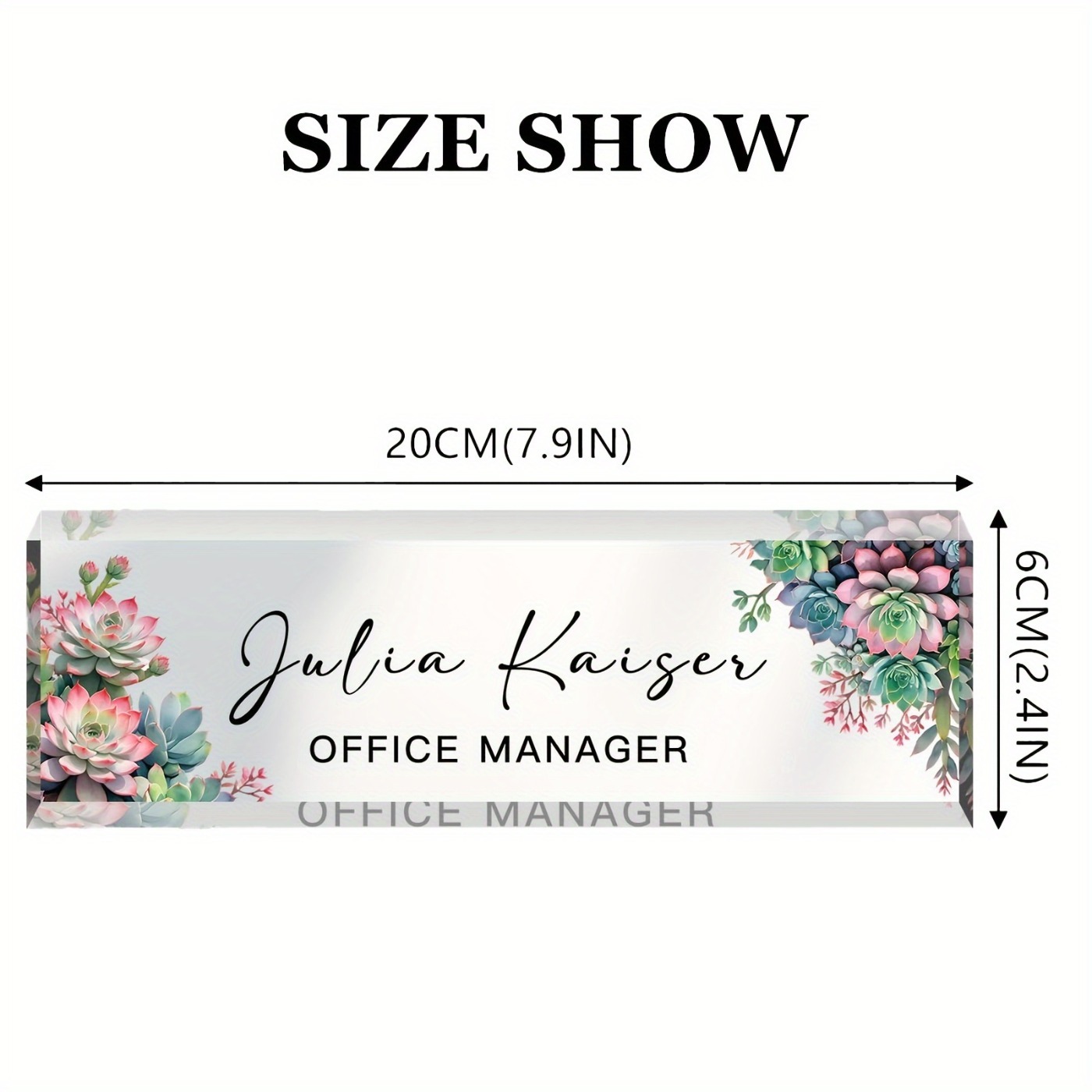 [2D Flat] 1pc Classic Style Ac - Desk Name Plate のレビューと価格