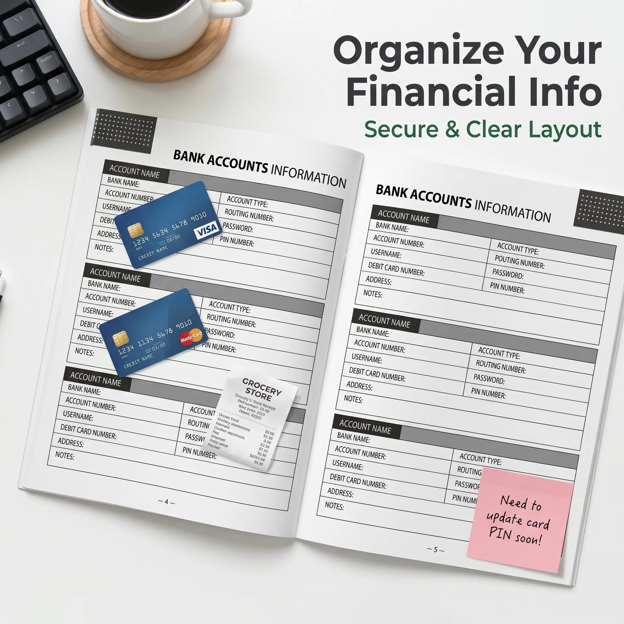 ADHD A4 Planner Notebook, Dura - Planner Weekly Budget のレビューと価格