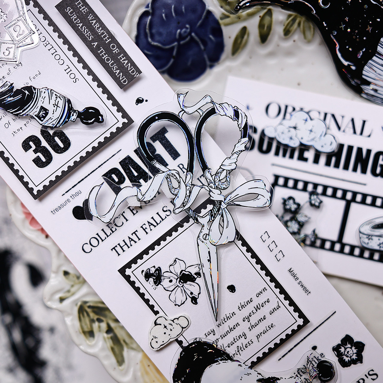 XiaoBaiJia Studio Vintage Blac - Washi Tape Set のレビューと価格