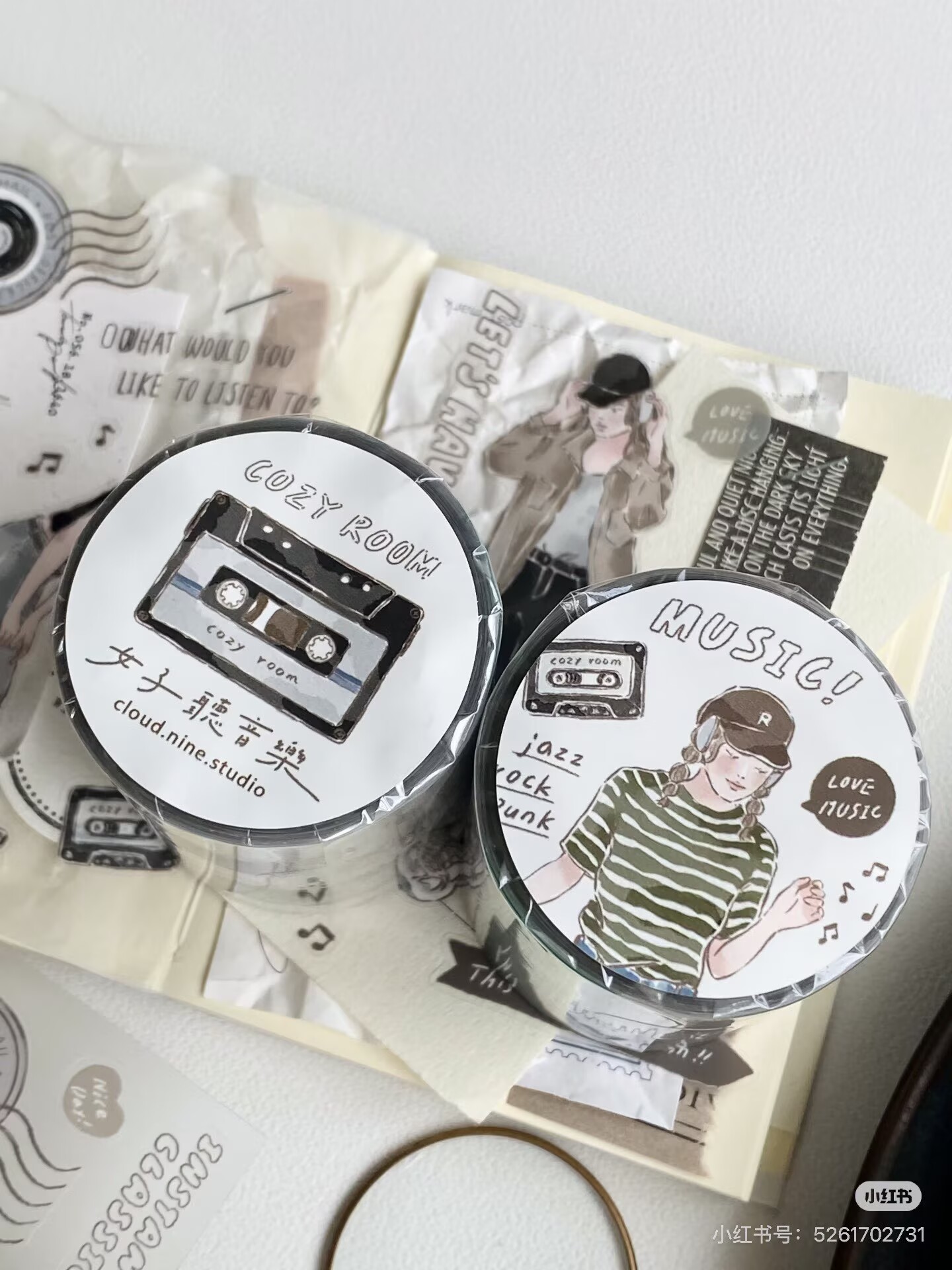 Cloud Nine Studio Vintage List - Washi Tape Set のレビューと価格