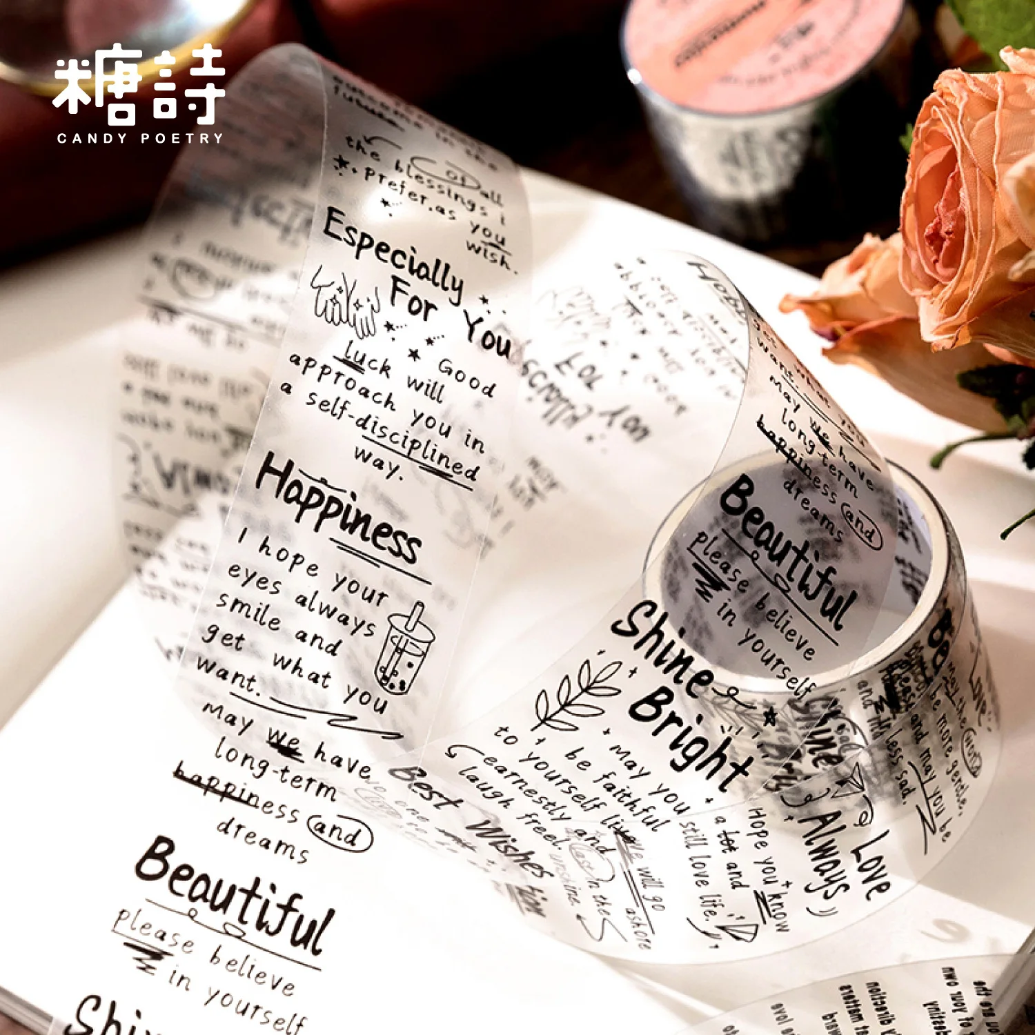 Transparent English Phrase Was - Washi Tape Set のレビューと価格