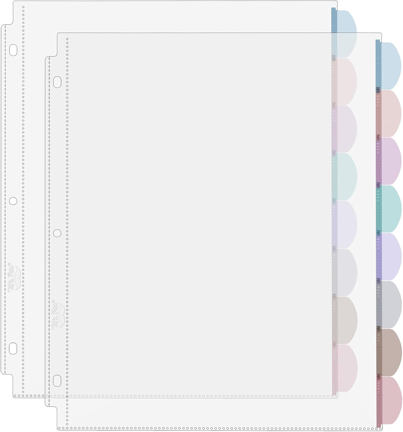 A4 Clear Sheet Protectors with - Index Tab Divider のレビューと価格