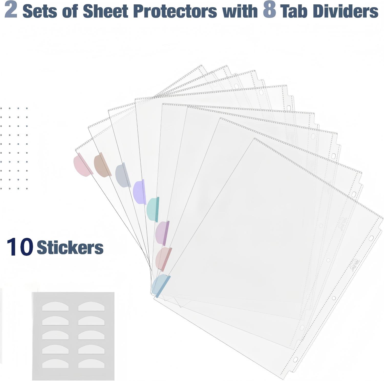 A4 Clear Sheet Protectors with - Index Tab Divider のレビューと価格