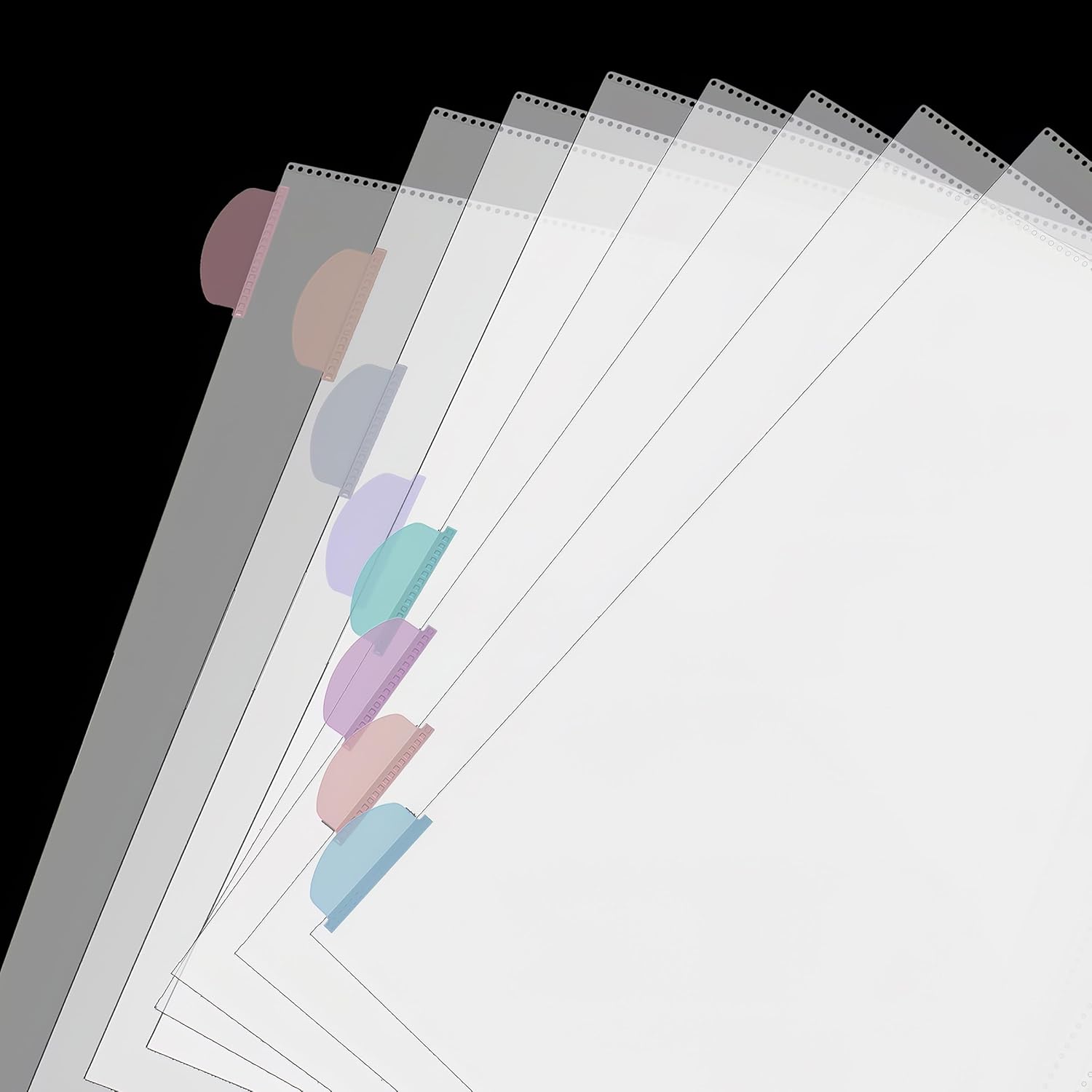A4 Clear Sheet Protectors with - Index Tab Divider のレビューと価格
