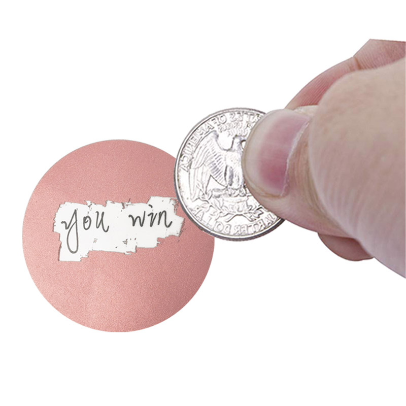 50-300pcs Round Rose Gold Scra - Label Printer Tape のレビューと価格