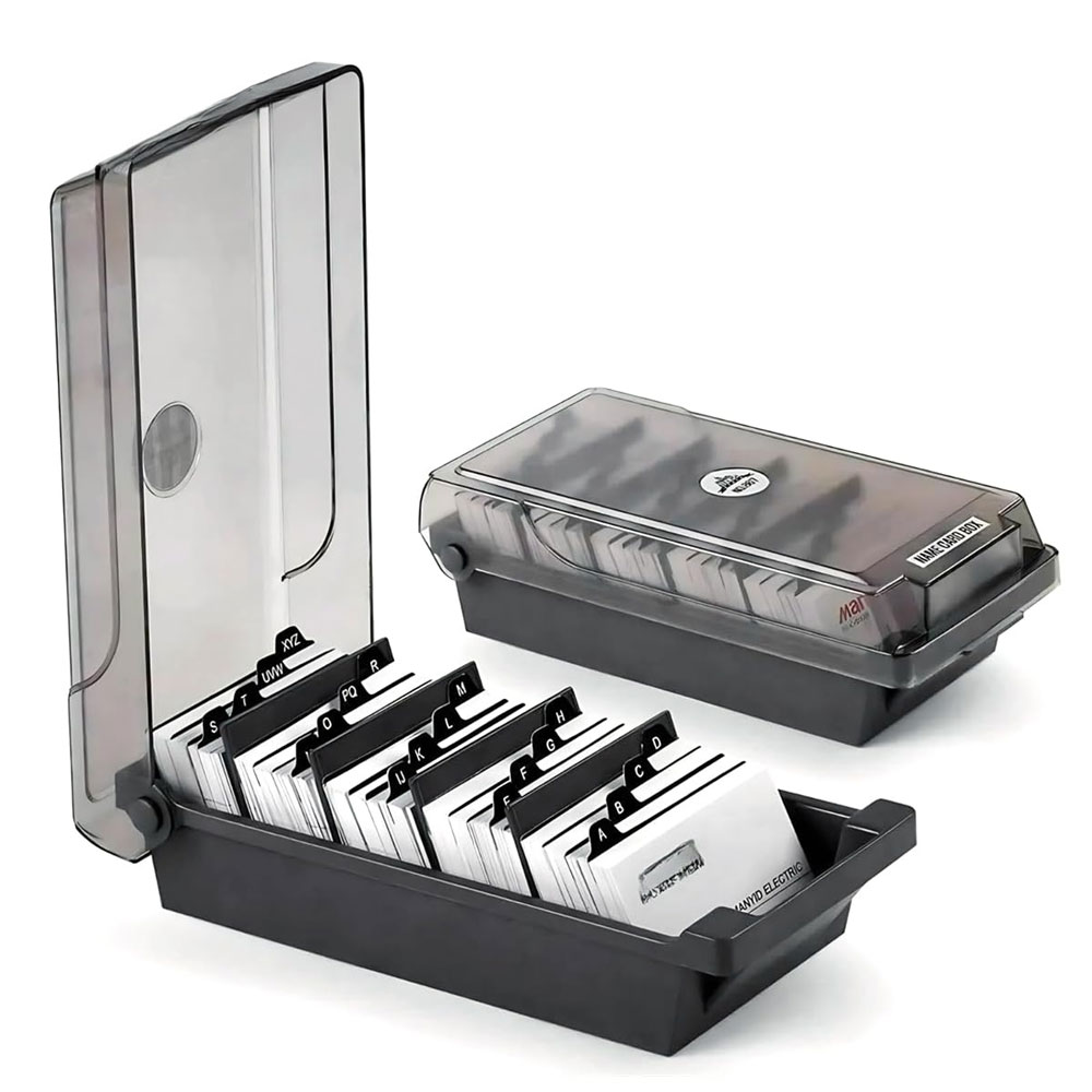 Desktop Business Card Box, Lar - Index Tab Divider のレビューと価格