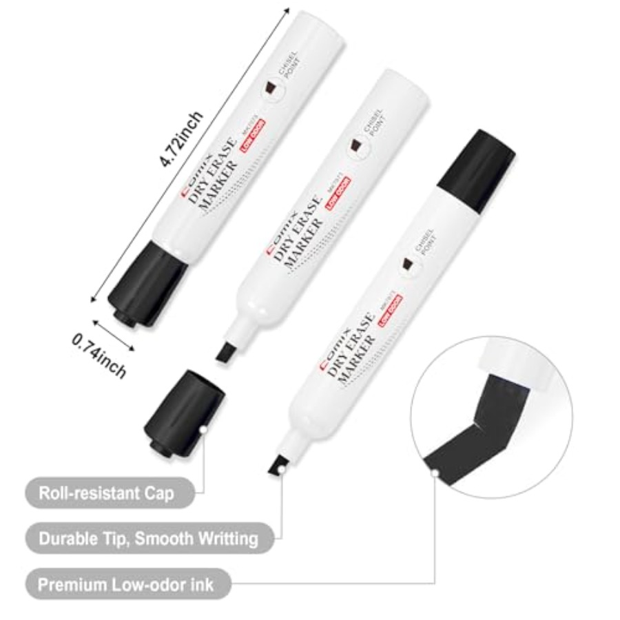 Dry Erase Markers 4 Sets of 36 - Whiteboard Marker Set のレビューと価格