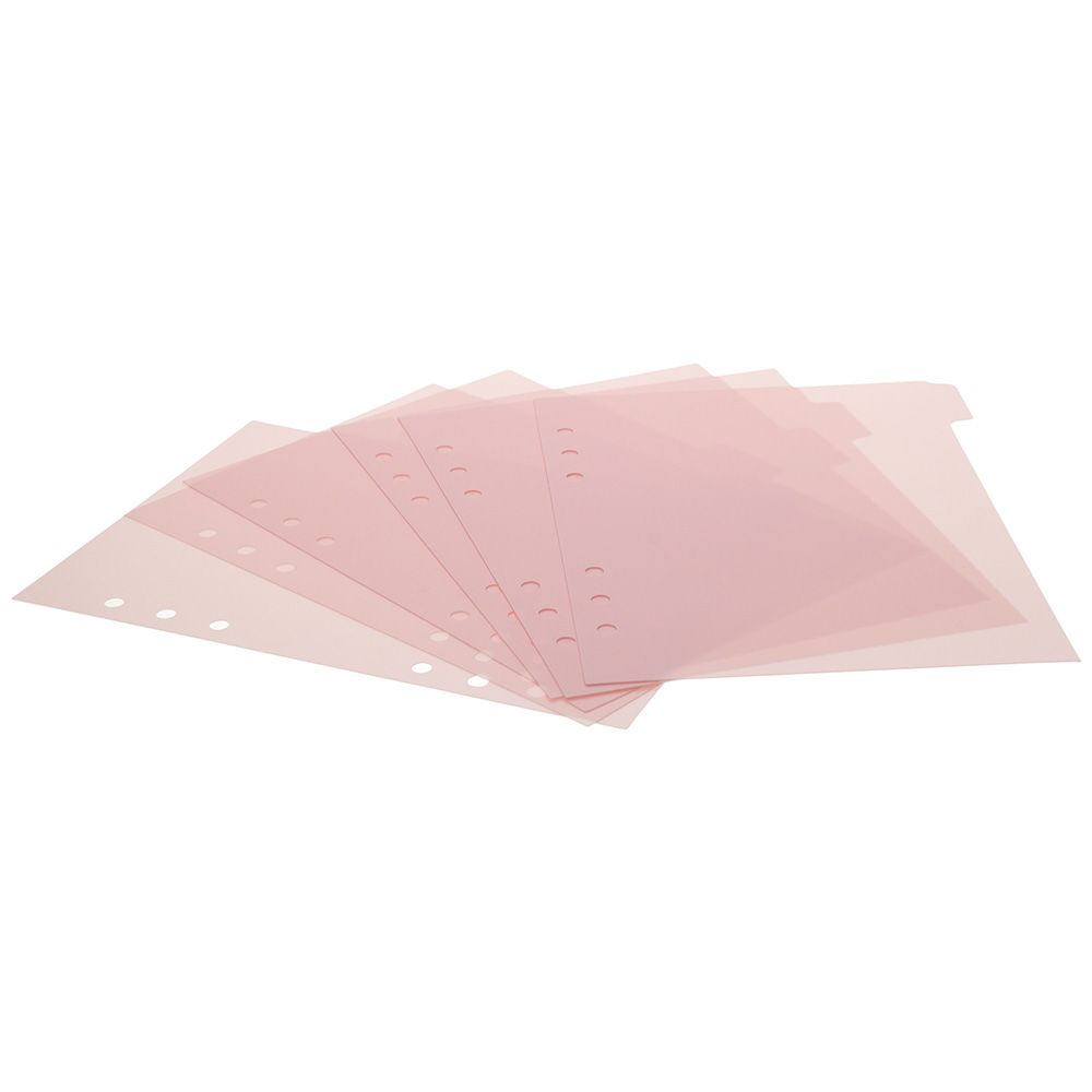 6 PCS A5 Binder Divider,Pink 6 - Index Tab Divider のレビューと価格