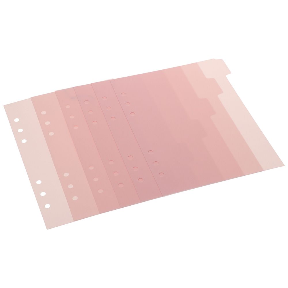 6 PCS A5 Binder Divider,Pink 6 - Index Tab Divider のレビューと価格