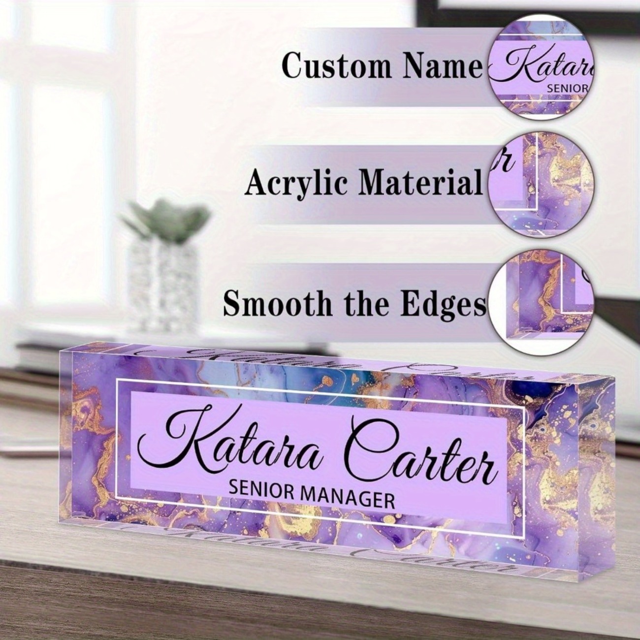 Custom Acrylic Desk Name Plate - Desk Name Plate のレビューと価格