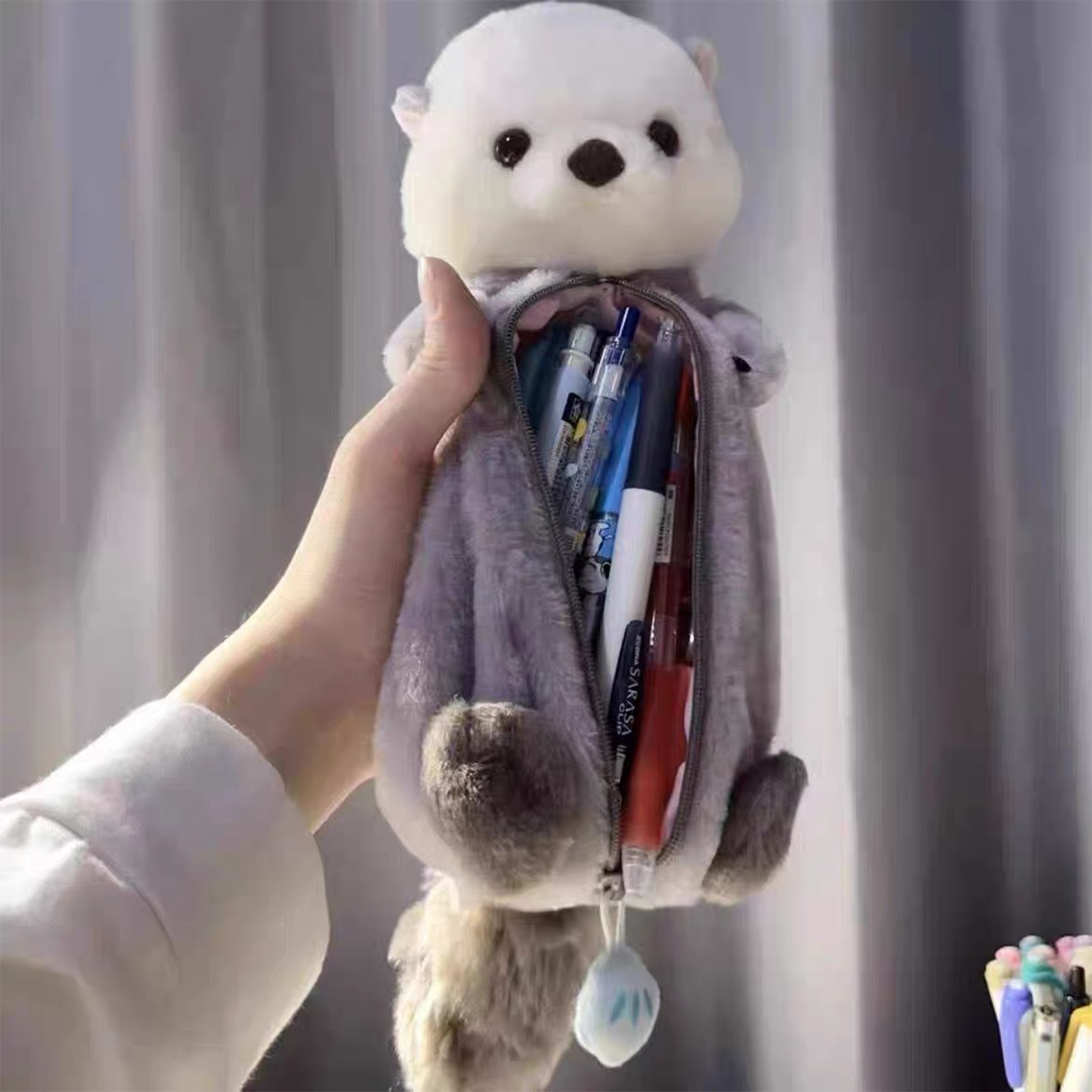Creative Plush Toy Pencil Case - Stationery Office のレビューと価格