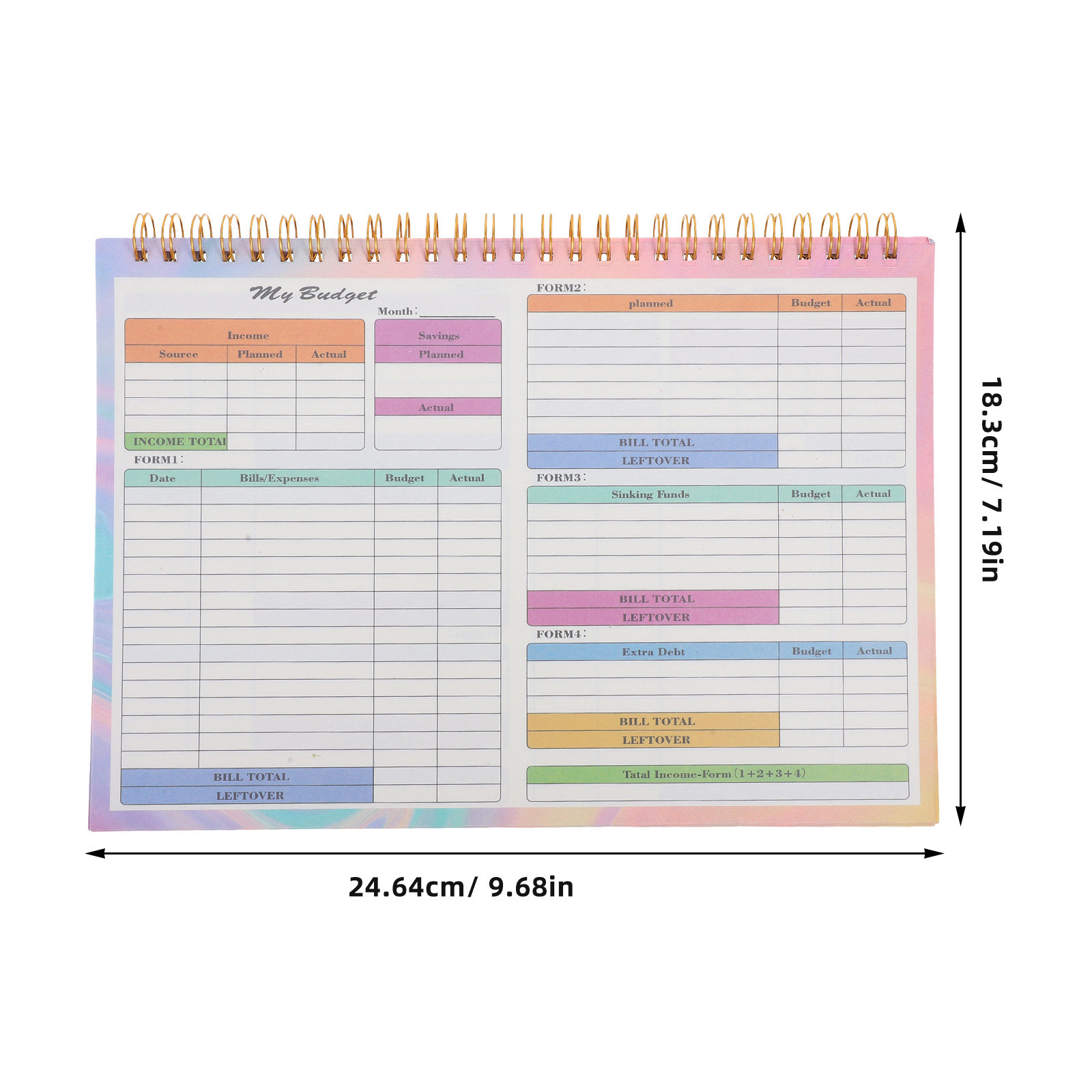 B5 Daily Weekly Financial Ledg - Planner Weekly Budget のレビューと価格
