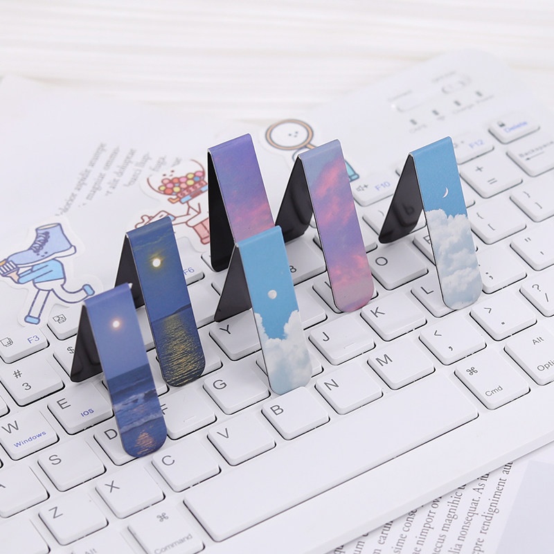 2pcs Fantasy Landscape Bookmar - Bookmark Magnetic Clip のレビューと価格
