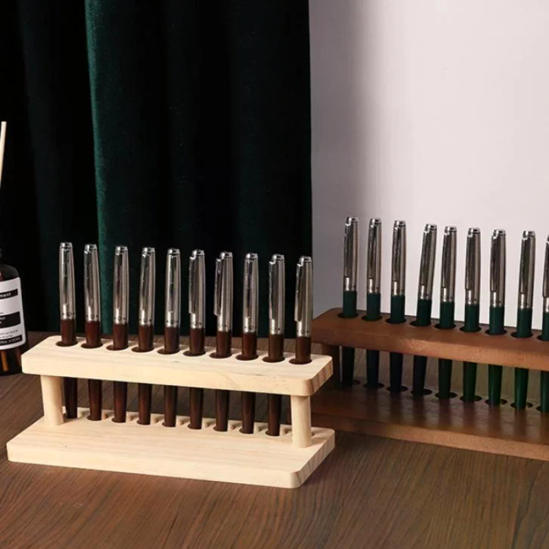 Walnut Wood Test Tube Rack Mul - Stationery Office のレビューと価格