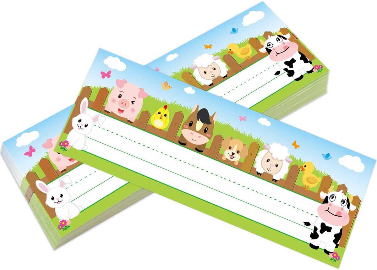 36 Pack Farm Animal Name Plate - Desk Name Plate のレビューと価格