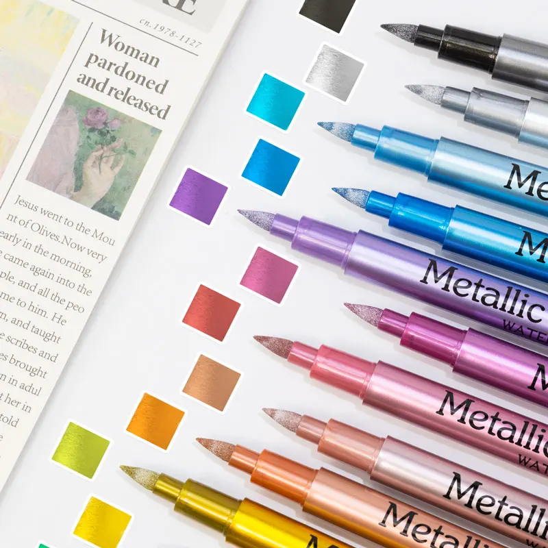 24 Colors Metallic Acrylic Pai - Whiteboard Marker Set のレビューと価格